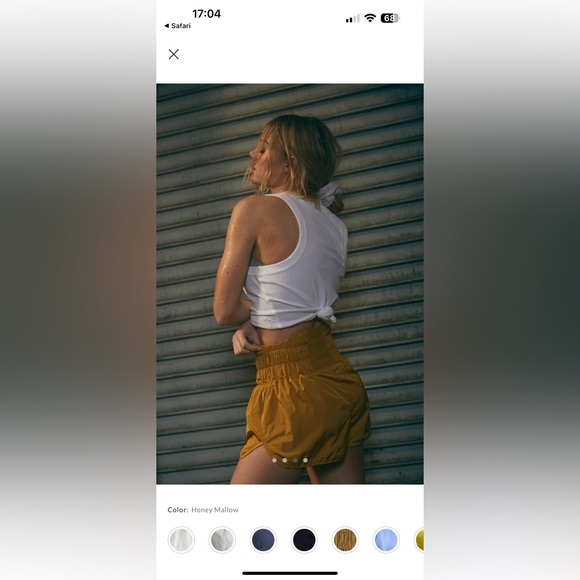 FREE PEOPLE the way home shorts Small - Picture 4 of 10